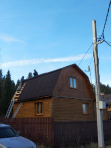 Замена кровли на ондулин.