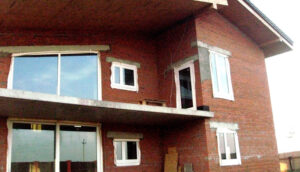 Утепление дома. Кирпичный коттедж.